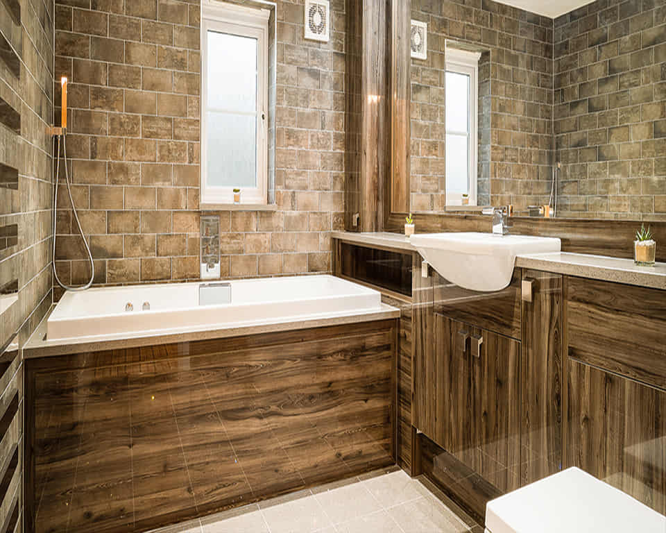 Brown Bathroom Renovation Dubai