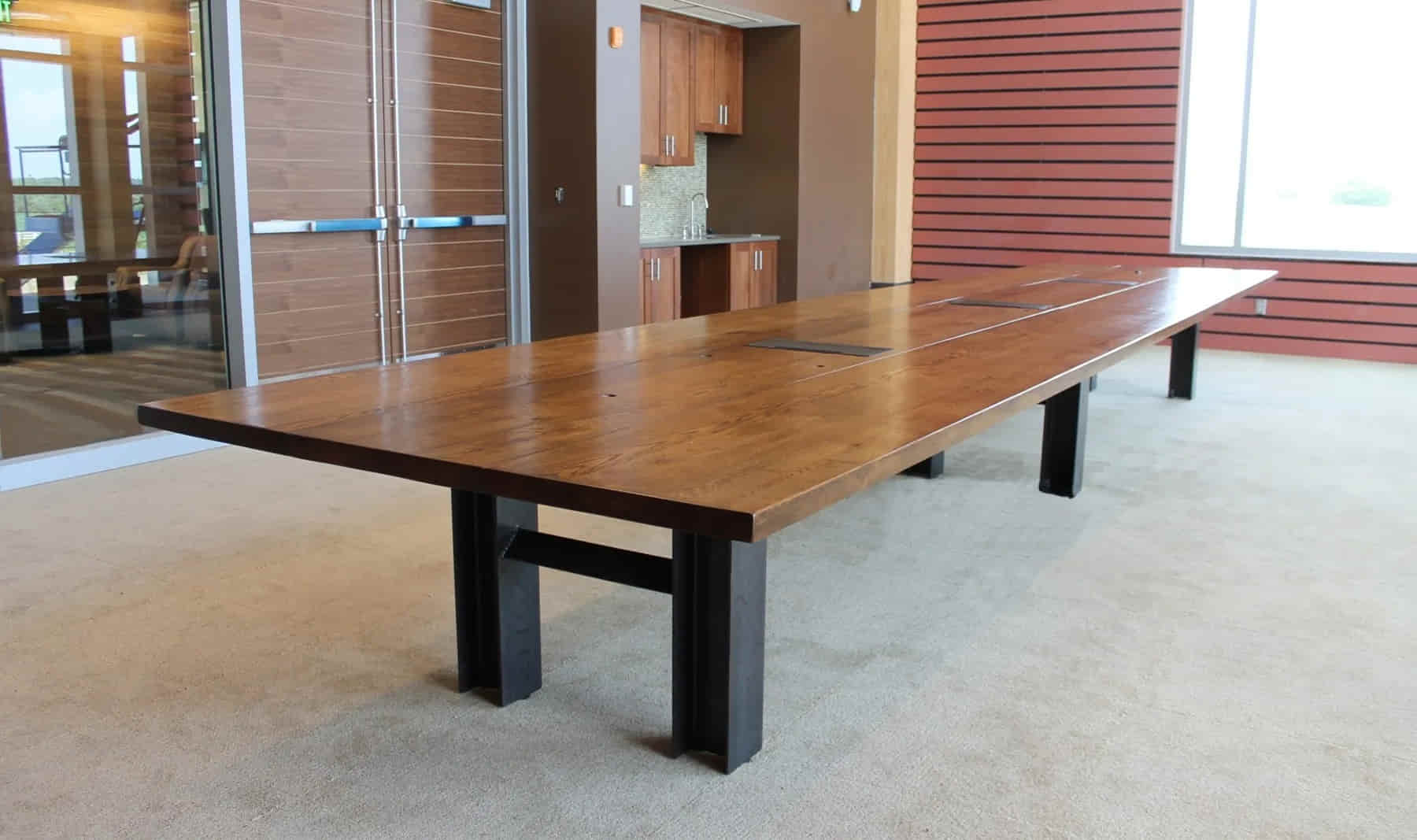 Conference Room Customized Wood Table