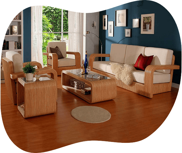 Living Room Wood Furniture Dubai