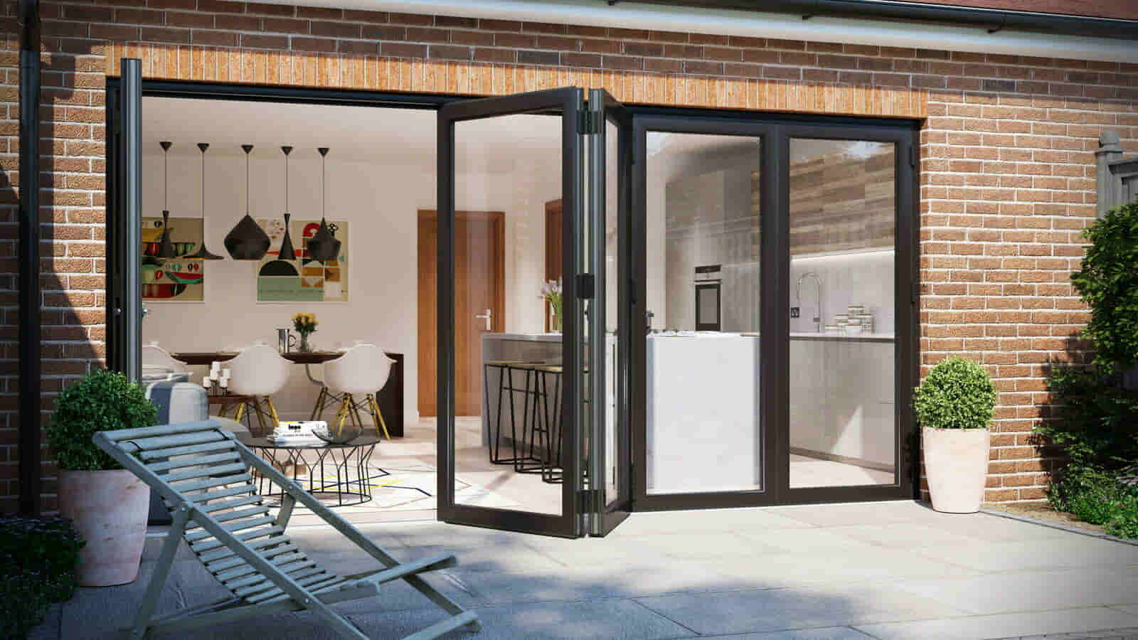 Modern Aluminium Folding Door in Dubai