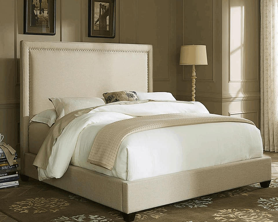 Simple Upholstered Bed Dubai