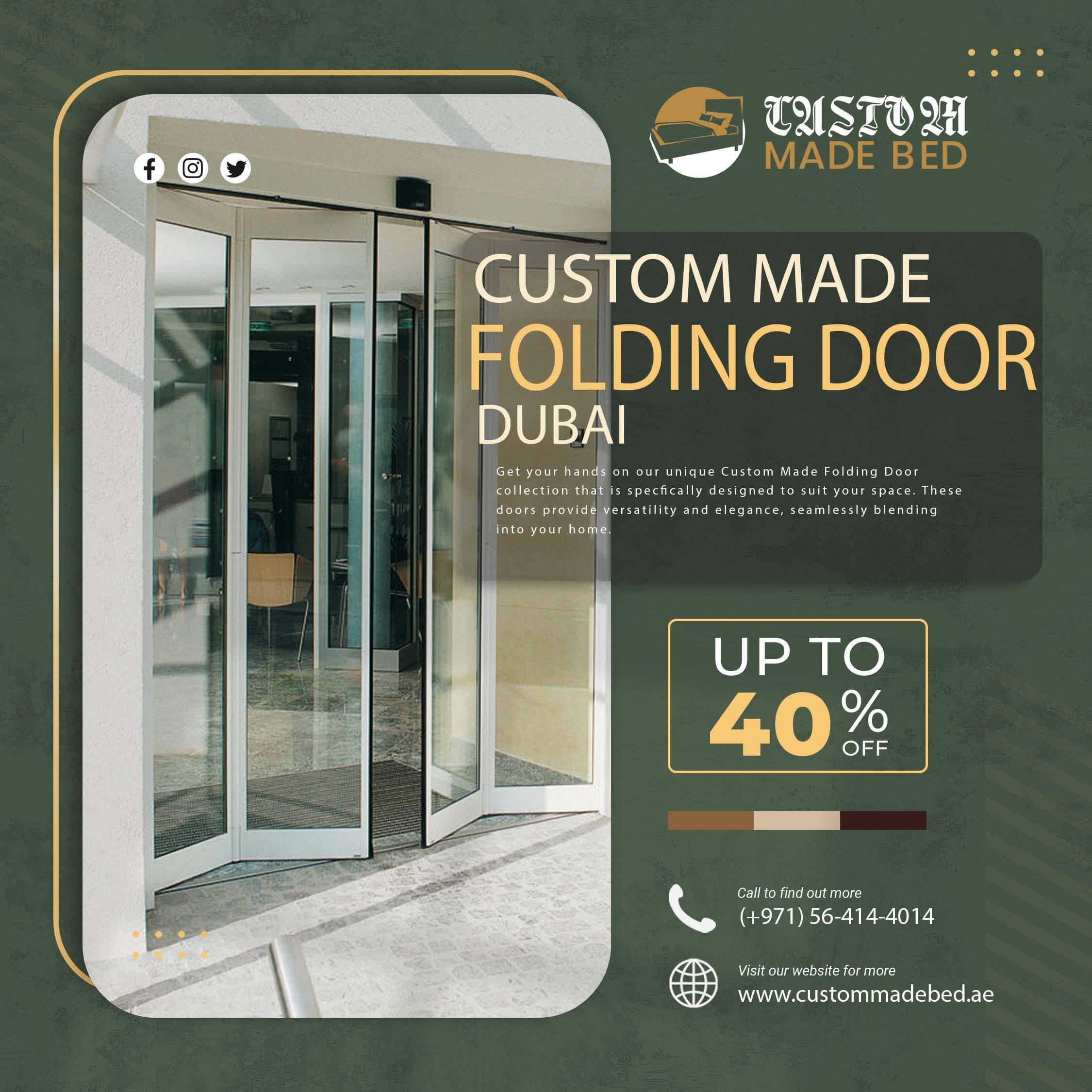 Custom made Folding Doors