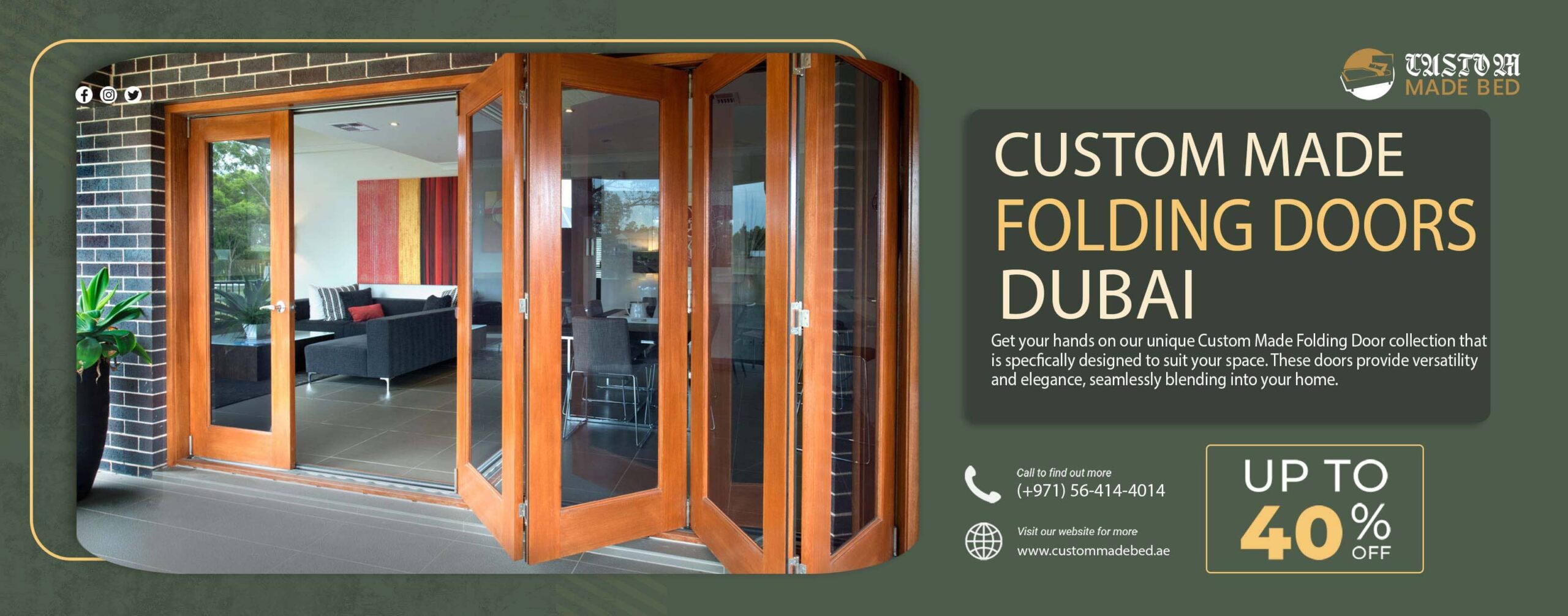 Custom made Folding Doors