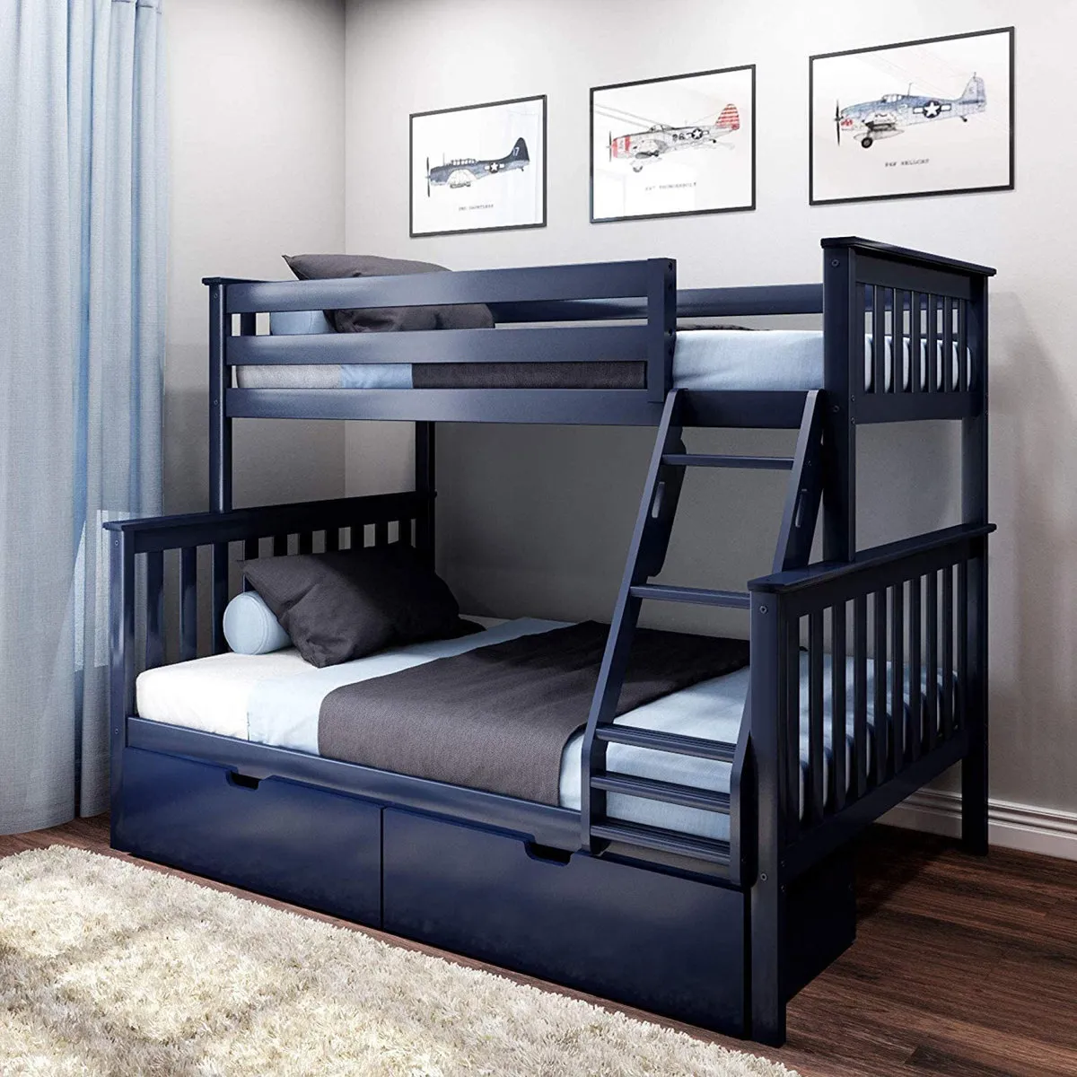 Bolles Kids Bunk Bed with Drawer
