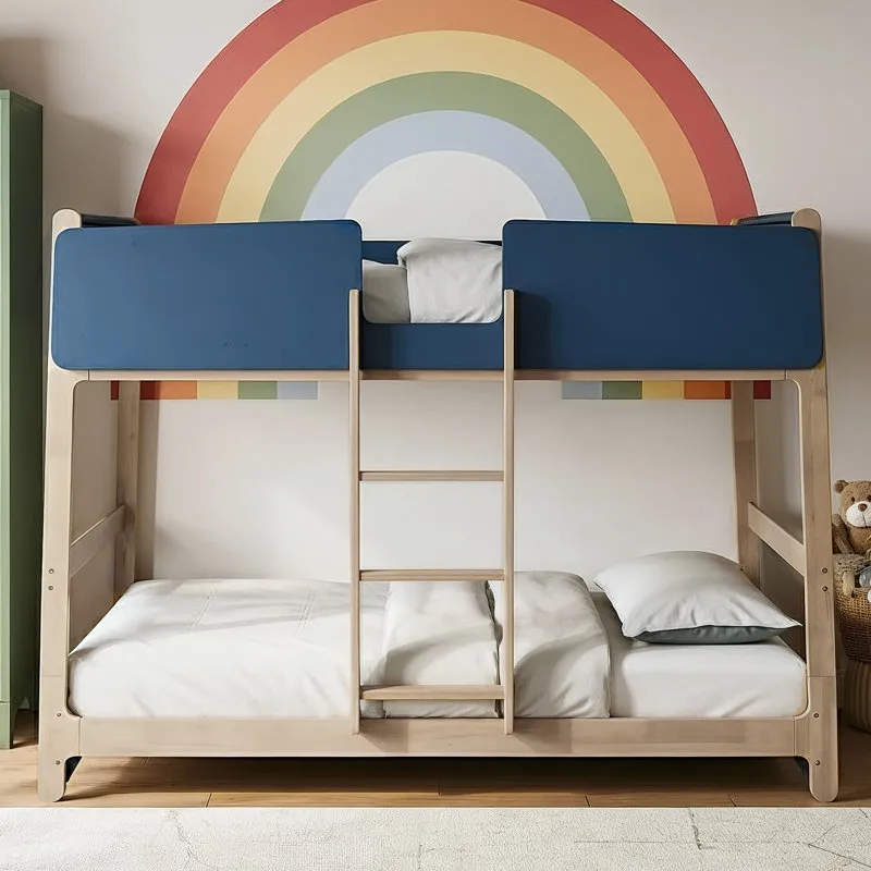 Bustillo Scandinavian Solid Wood Twin Over Twin Bunk Bed