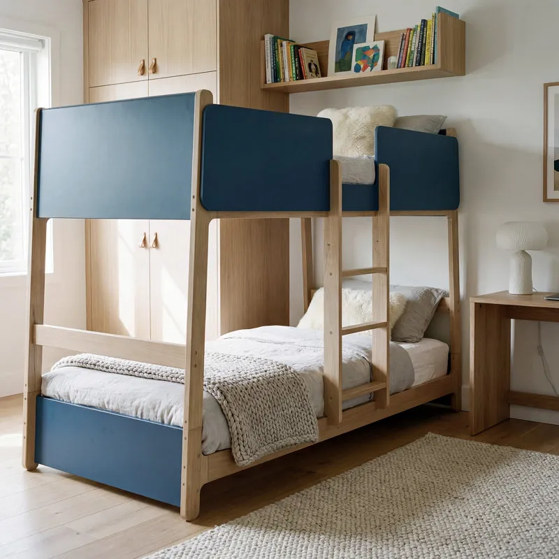 Bustillo Scandinavian Solid Wood Twin Over Twin Bunk Beds