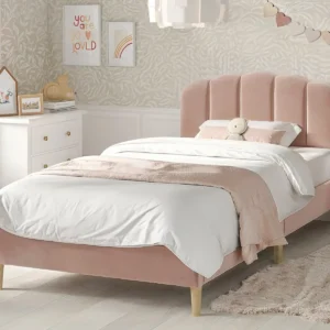 Flair Scallop Velvet Bed