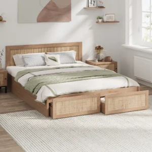 Holly Rattan Platform Bed