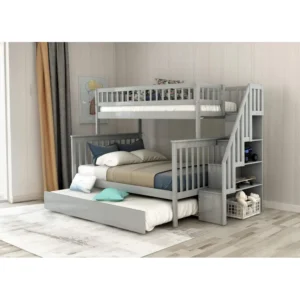 Jamaury Kids Twin Over Full Bunk Bed