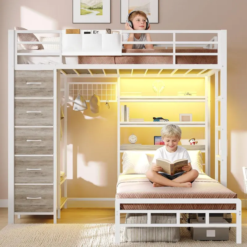 L-Shape Bunk Bed