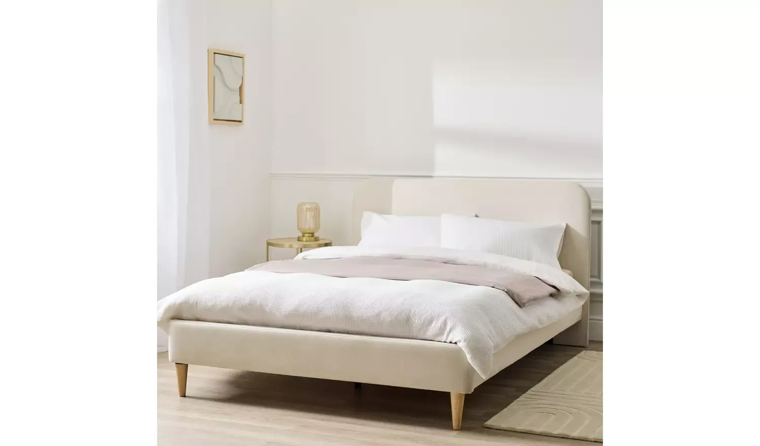 Mya Small Double Fabric Bed