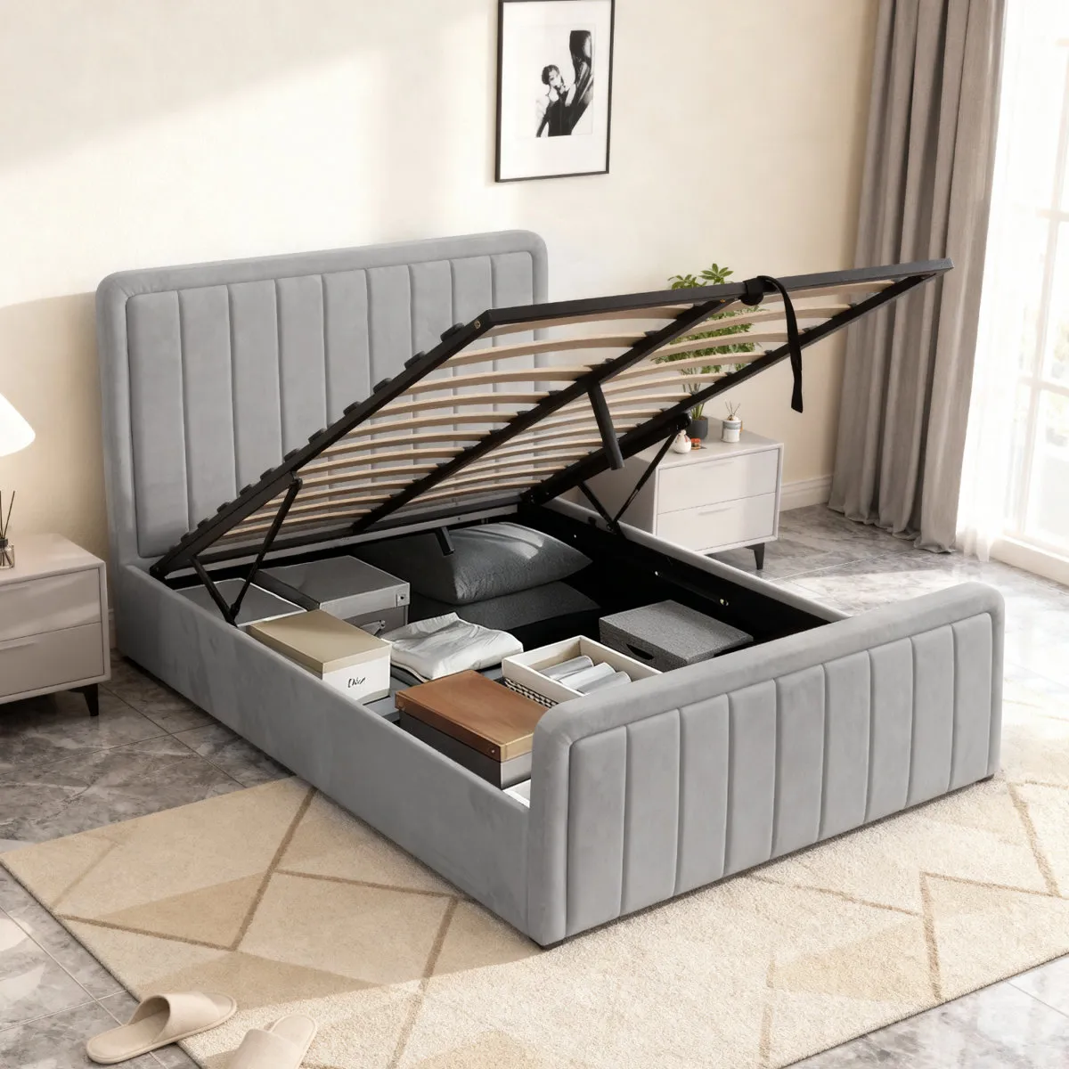 Altgeld Upholstered Ottoman Storage Beds