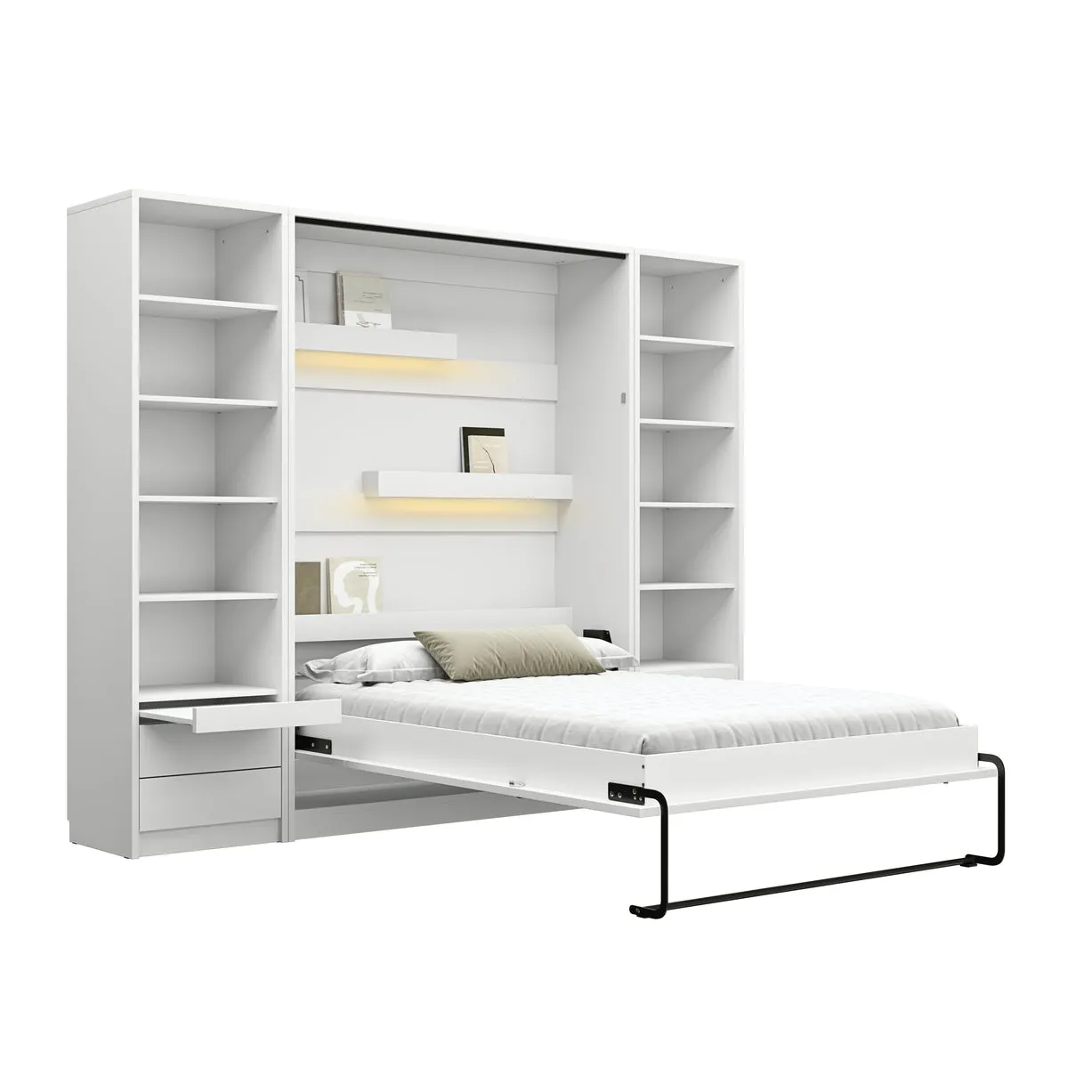 White Matt Murphy Beds